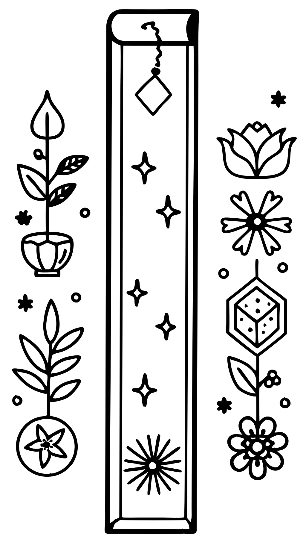 bookmark coloring pages